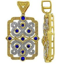 璀璨浪漫 navarro納維歐925銀鑲水晶吊墜